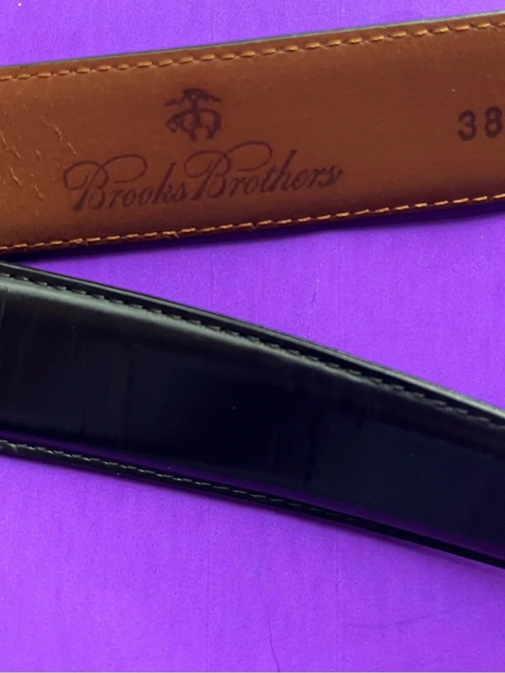 Brooks Brothers Italian Made Leather Belt - AS IS